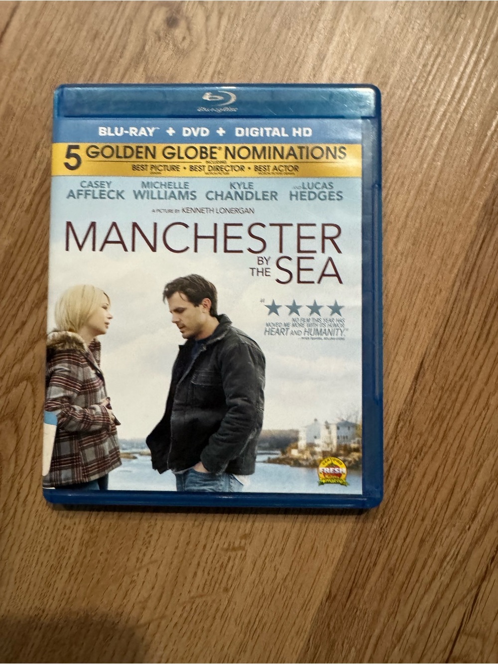 Manchester by the Sea Blu-ray + DVD + Digital HD - Blue Case